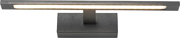 Nowoczesna lampa ścienna czarna 41,5 cm z LED IP44 - Jerre