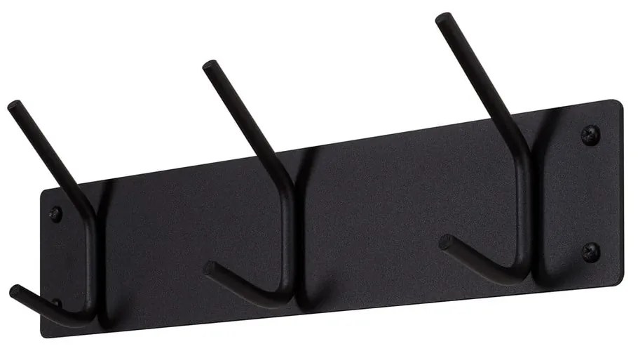 Czarny metalowy wieszak ścienny 40 cm Fusion – Spinder Design