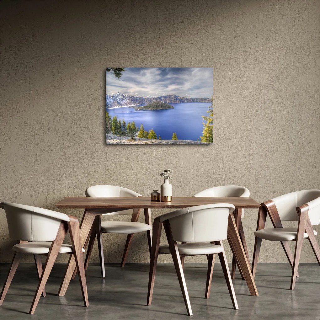 Obraz górskiego jeziora (70x50 cm)