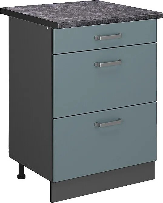 Szafka dolna do kuchni niebiesko-szary 60x60x81.6 r-line