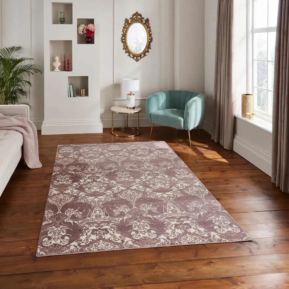 Wrzosowy dywan 200x285 cm Imperial Wine – Think Rugs