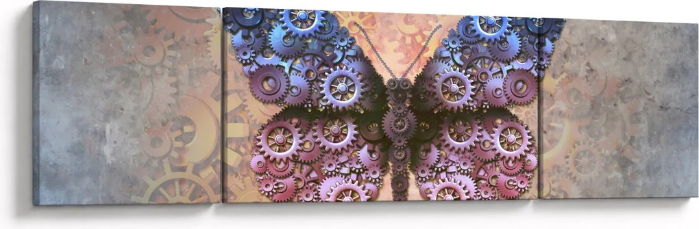 Obraz - Steampunk motyl (170x50 cm)