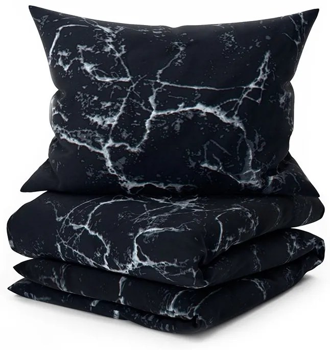PrzytulneMieszkanie.pl PrzytulneMieszkanie.pl Pościel z mikrofibry TEMPESTA czarna Rozmiar pościeli: 70 x 90 cm | 140 x 220 cm