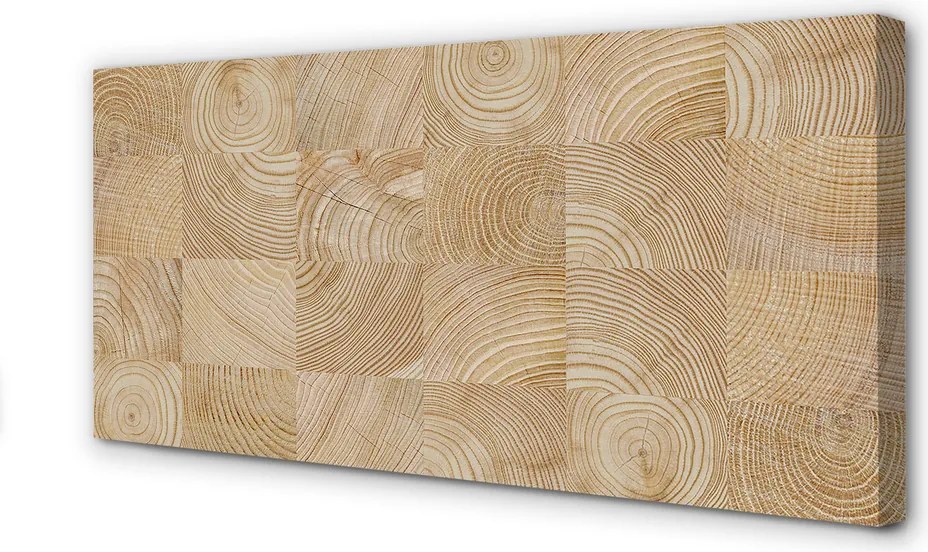 Duży obraz na płótnie Drewniana Kostka Brukowa