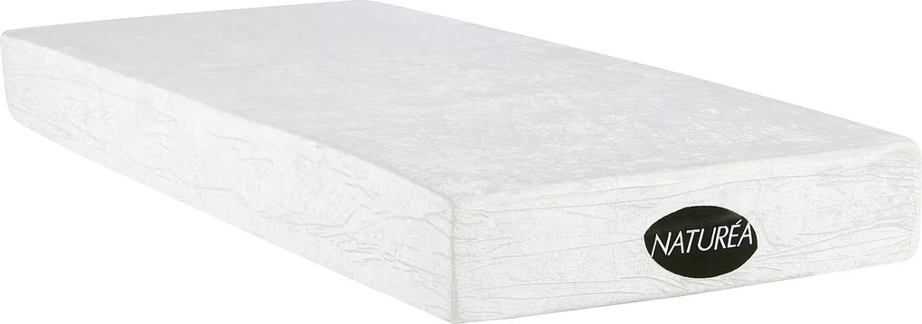 Materac 80 × 200 cm z pianki z pamięcią kształtu i z bambusa o grubości 20 cm – PARURE marki NATUREA