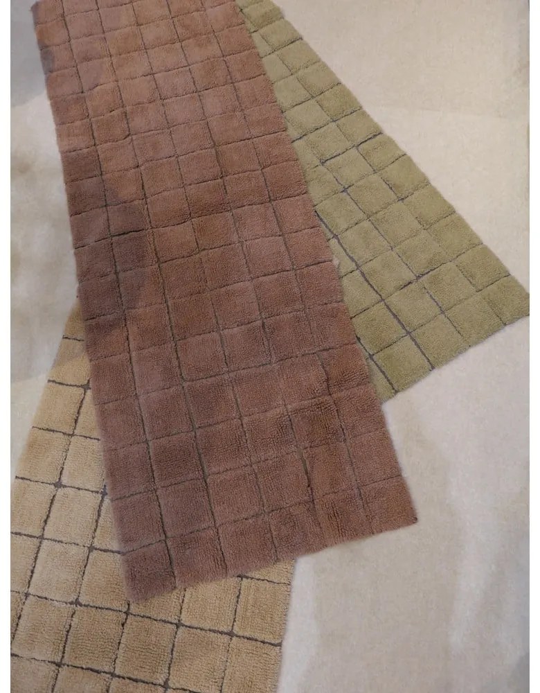 Beżowy wełniany dywan tkany ręcznie 170x240 cm Mosaic Sandstone – Lorena Canals