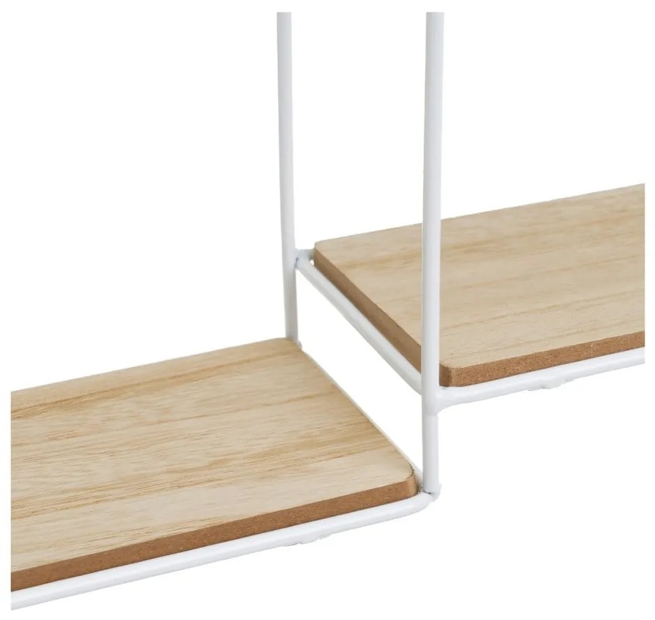 Biało-naturalna piętrowa półka 40 cm – Casa Selección