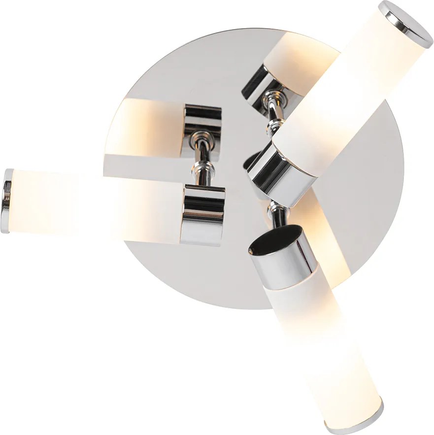 Nowoczesna lampa sufitowa do łazienki chrom 3-punktowa IP44 - Bath