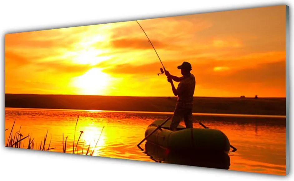 Panel Szklany Spokojny Wieczór nad Jeziorem