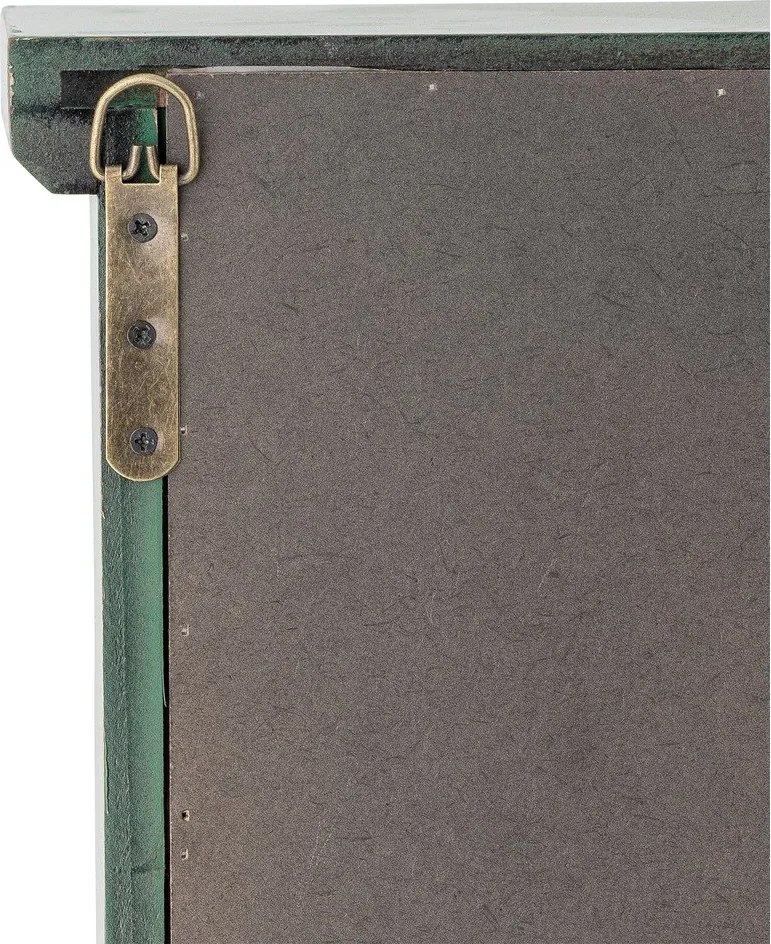 Zielona witryna z litego drewna jodłowego wisząca 81x122x22 cm Hazem – Bloomingville