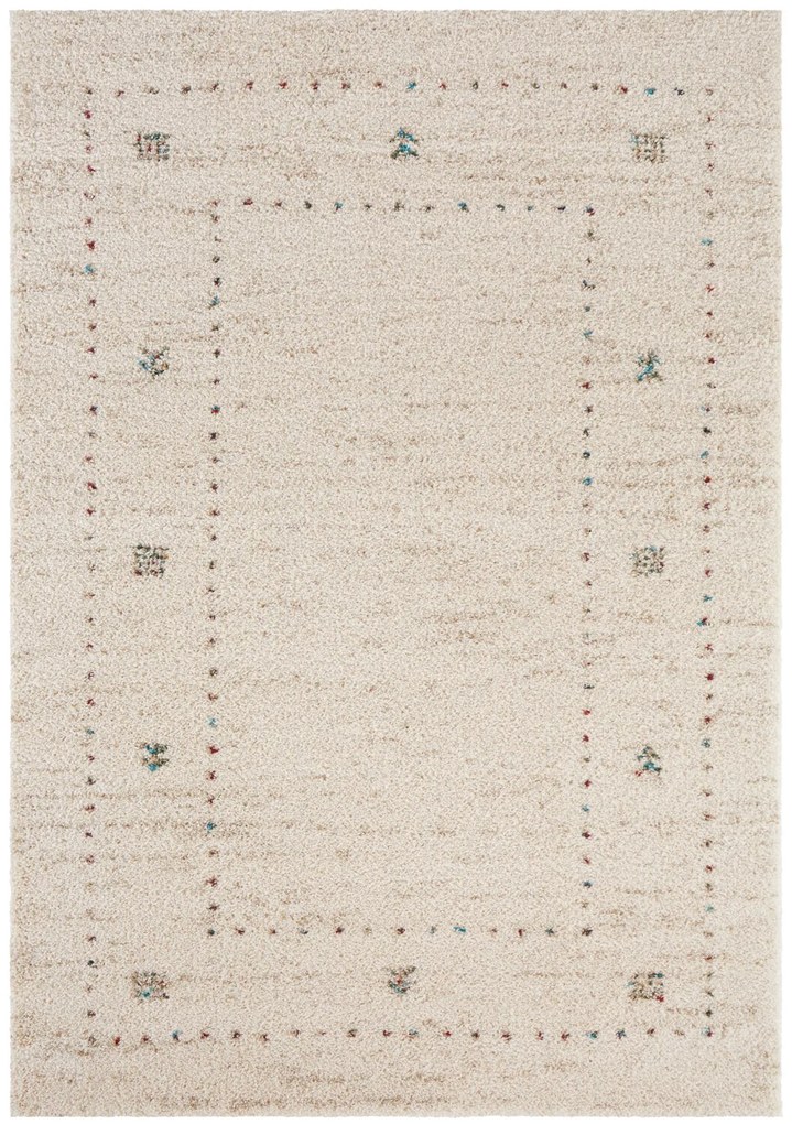 Dywan shaggy Nomadic  boho kremowy 80 cm x 150 cm