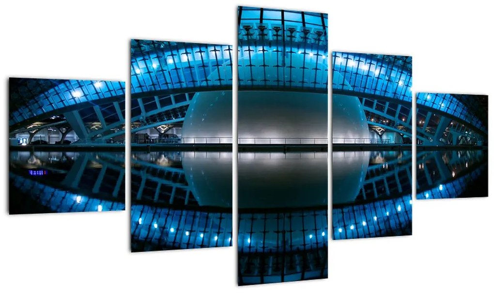 Obraz stadionu piłkarskiego (125x70 cm)