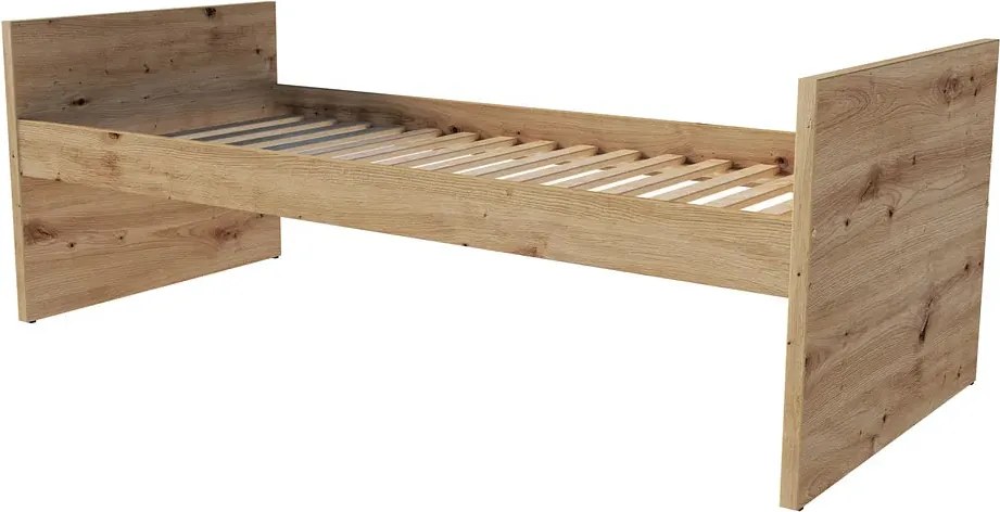 Klasyczne modułowe  łóżko bazowe dąb artisan K5-L68