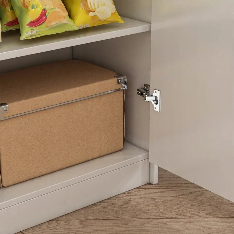 Szafka biurowa typu loft z 2 drzwiami i przestronnymi półkami, niezależna, biała, 108 cm