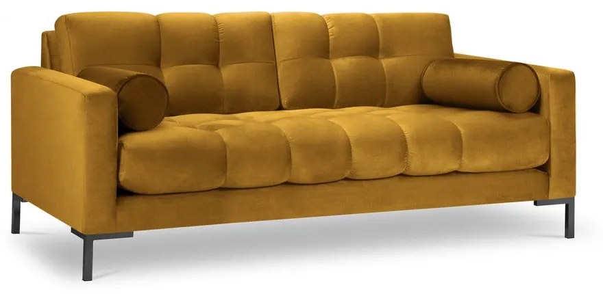 Żółta aksamitna sofa Cosmopolitan Design Bali