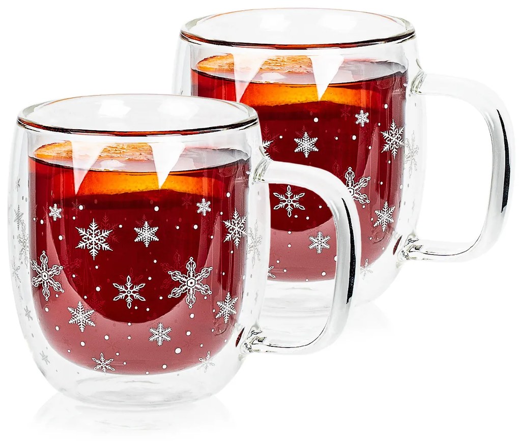 4Home Szklanka termiczna Hot&Cool Snowflake 350 ml, 2 szt.