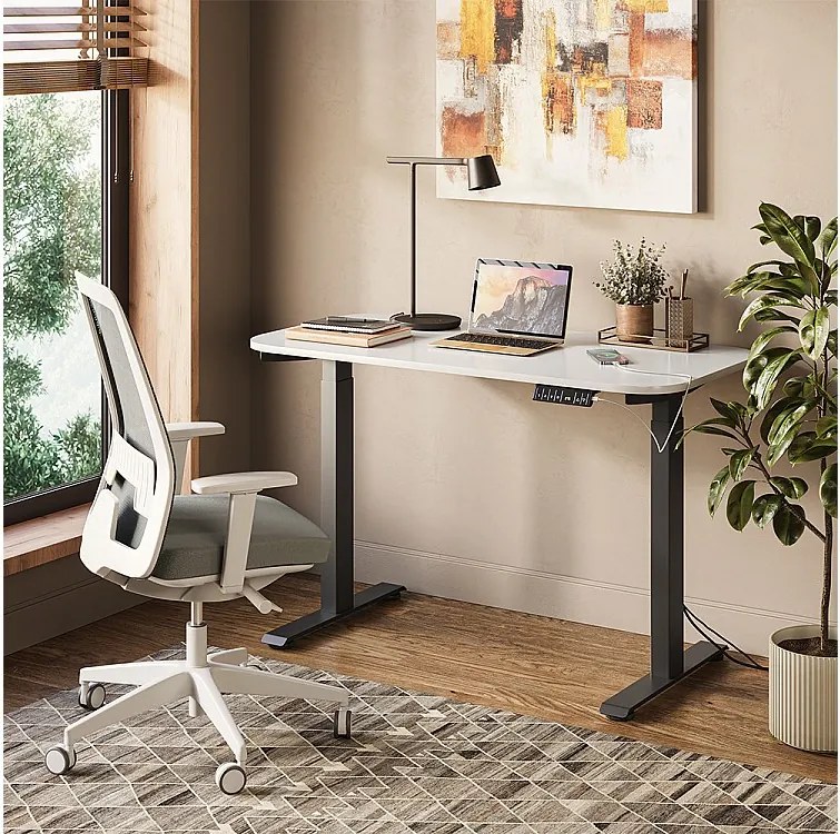 Biurko czarny/biały 120x60x120 elevate