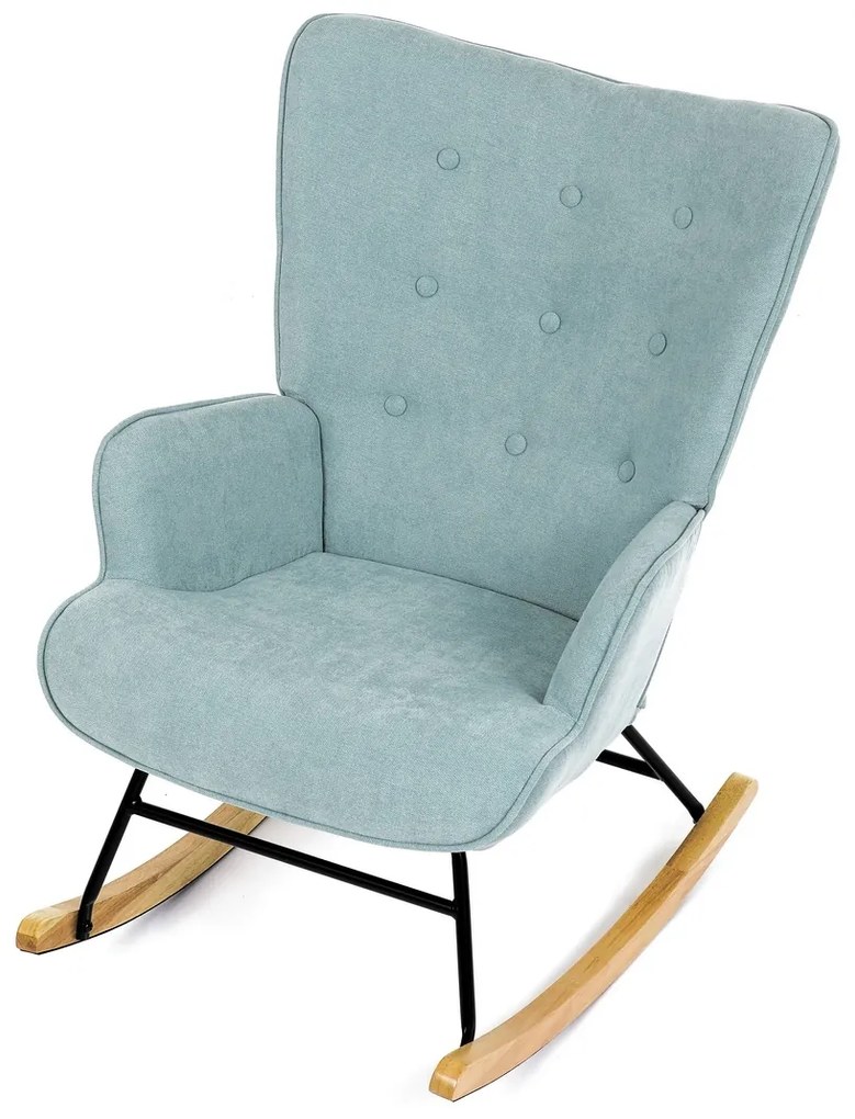 Fotel bujany BLUE2, turkusowy