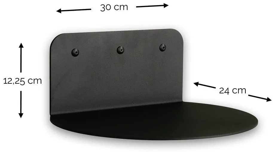 Zielonoszara metalowa półka 30 cm Flex – Spinder Design