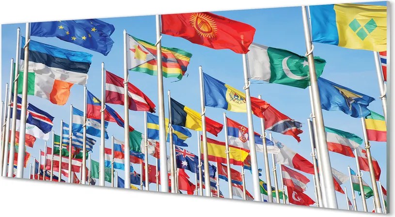 Szklany Panel Festiwal Flag Narodowych