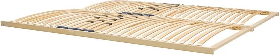 Czarne stalowe tapicerowane łóżko dwuosobowe ze stelażem 180x200 cm Eton Basic – noo.ma