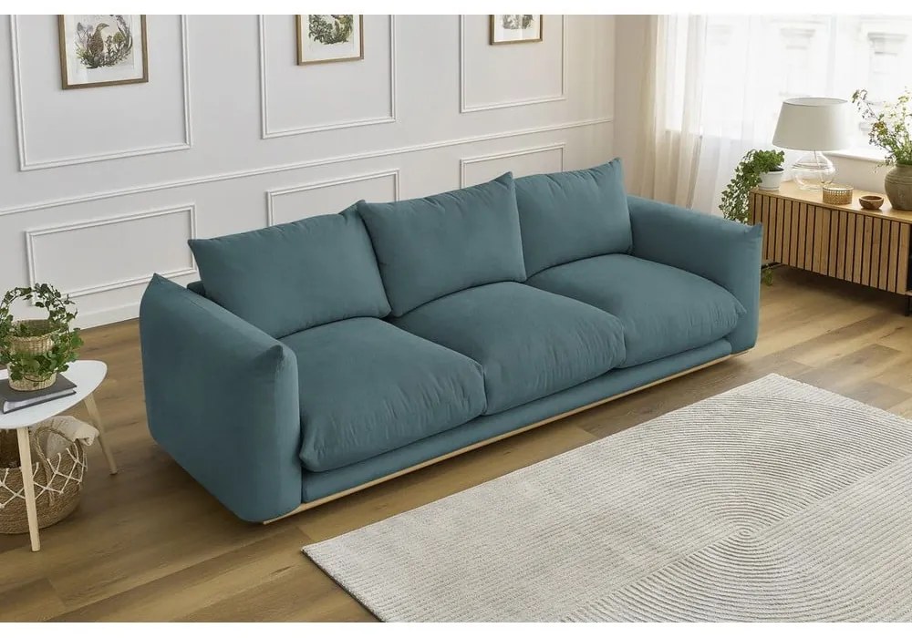 Niebieska sofa 265 cm Ernest – Bobochic Paris