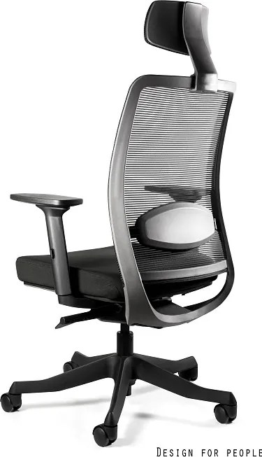 Krzesło biurowe Anggun BL418 Black, zgodne z normą BHP