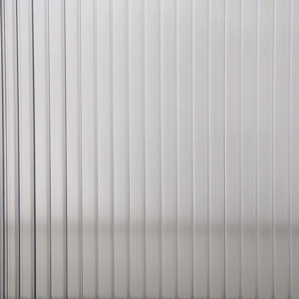 Outsunny Mini Szklarnia z Drewna, Mała Szklarnia z Oknami i Podwójnymi Drzwiami, 3 Półki, 70Dł x 50Szer x 120Wys cm, Szara