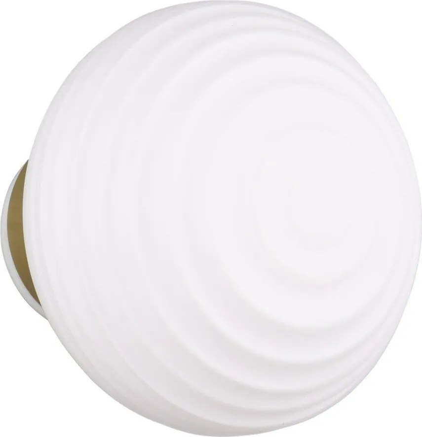 Biały szklany kinkiet LED na USB ø 15,5 cm Earl – Reality