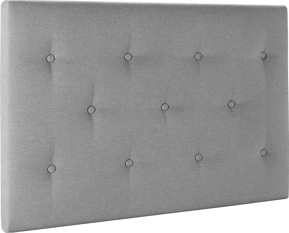 Szara tapicerowana głowica łóżka Turin 90x60 cm