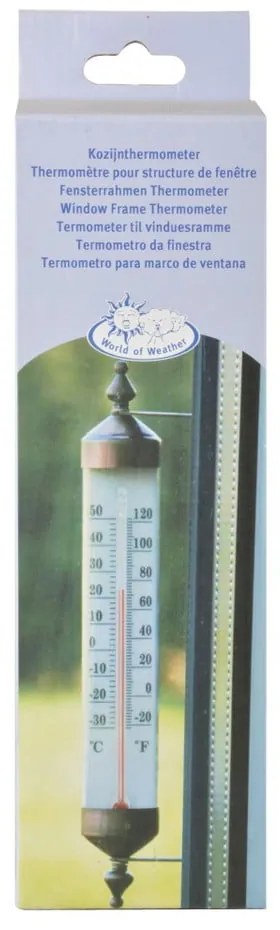 Termometr w kolorze brązu Esschert Design, wys. 25 cm