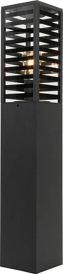 Nowoczesna lampa podłogowa zewnętrzna czarna 80 cm IP44 - Reims