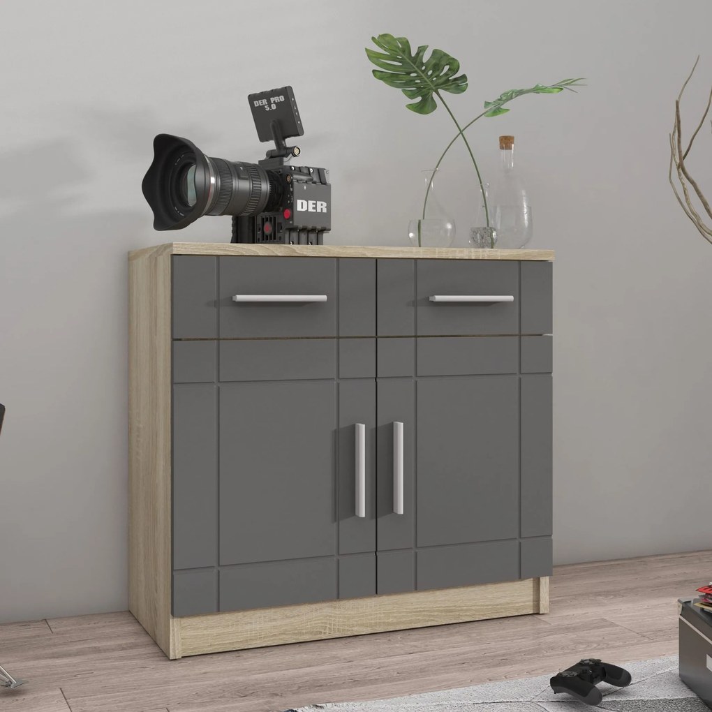 Komoda PERUGIA 69 cm do Salonu Sypialni Dąb sonoma