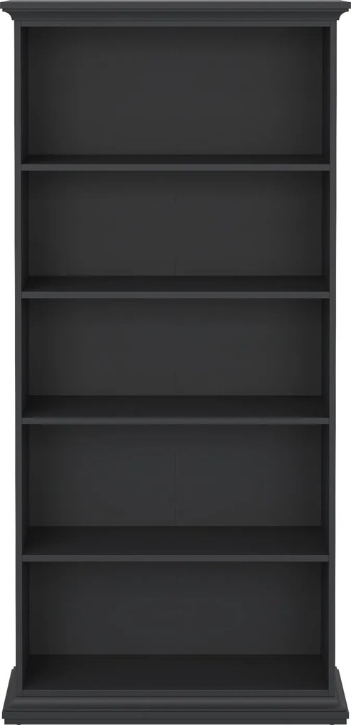 Regał na książki Paris z otwartymi półkami, kolor szary