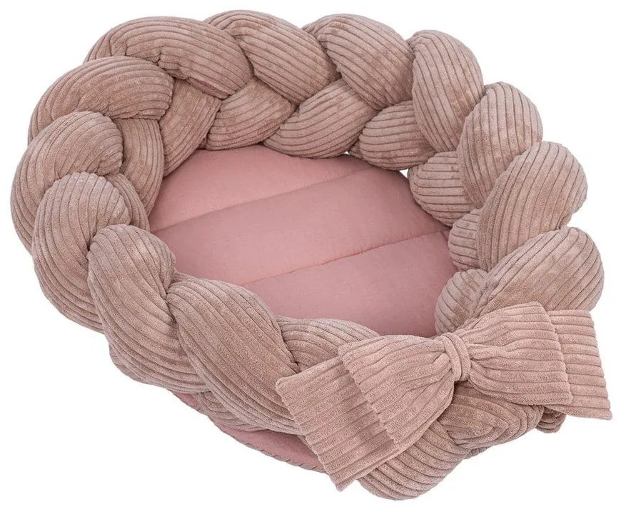 Różowy kokon dla niemowląt 47x70 cm – Meowbaby