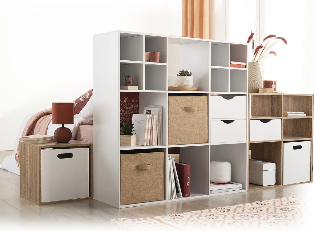 Półka dekoracyjna stojąca, 2 przegrody, wys. 67,6 cm