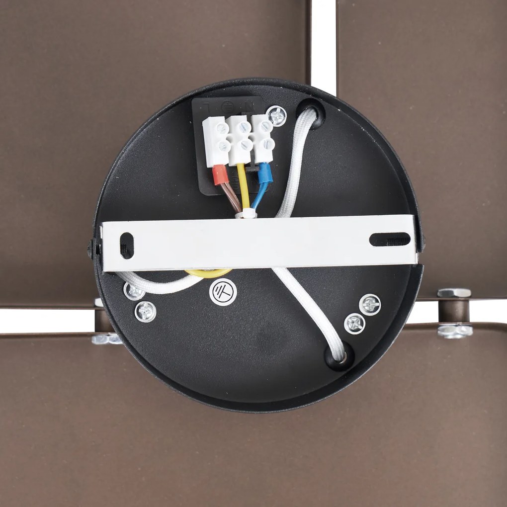 Designerski kinkiet brązowy 3-punktowy - Planes