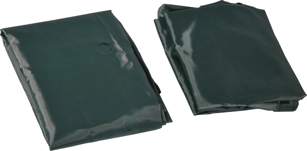 Outsunny Piaskownica z siedziskami i pokrowcem HDPE dla dzieci 3-12 lat 183x105x22 5 cm ciemnozielona | Aosom PL