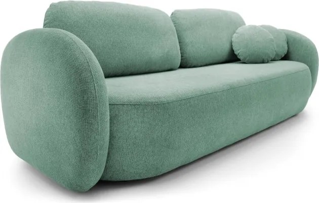 Sofa OLIO z funkcja spania i pojemnikiem TURKUSOWY ARAGON 75