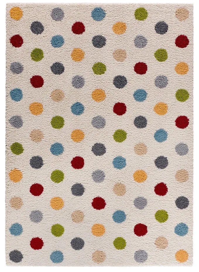 Kremowy dywan 133x190 cm Norge Dots – Universal