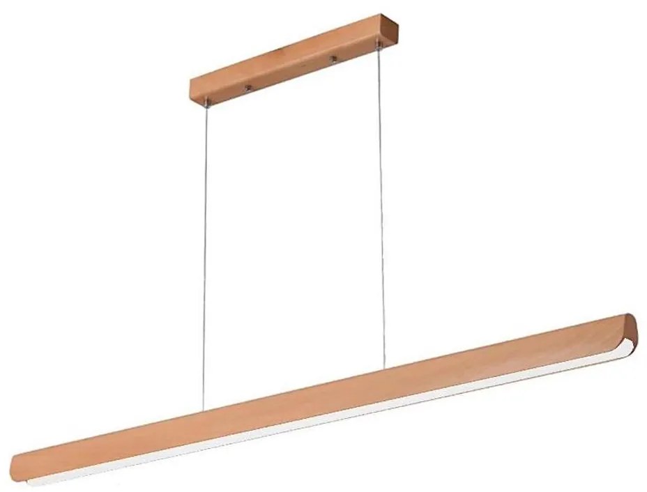 LED Żyrandol na lince LED/26W/230V 4000K 150 cm buk/solidne drewno