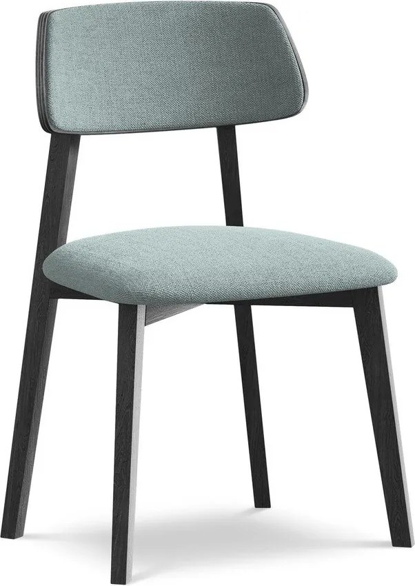 Niebieskie krzesło z litego drewna Niu – Makamii