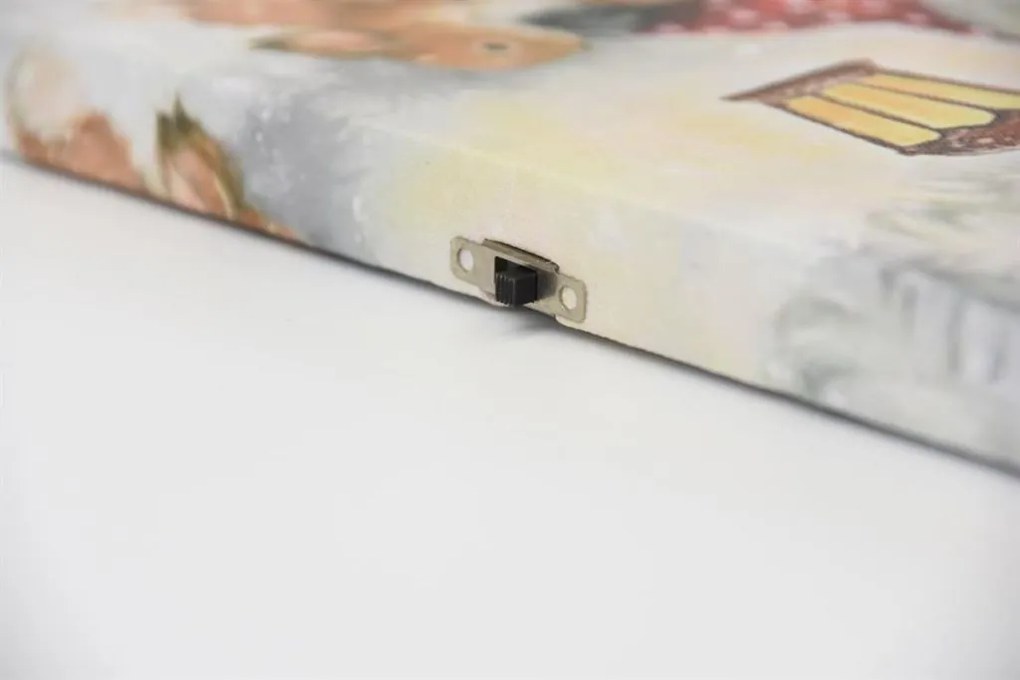 Obraz ścienny Zimowi Krasnoludki, LED, 30 x 40 cm