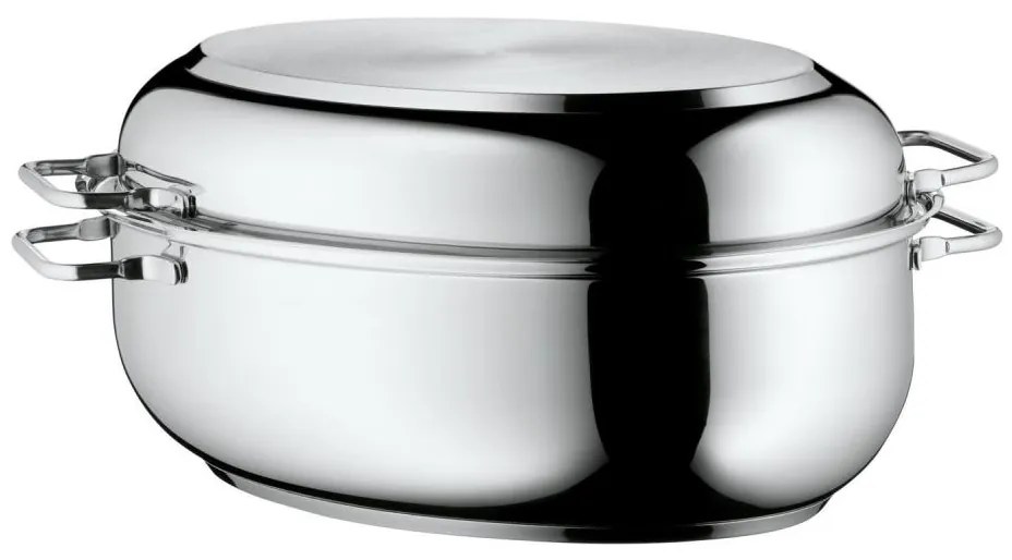 WMF - Brytfanna owalna z pokrywką  41x28,5 x18 cm stal nierdzewna