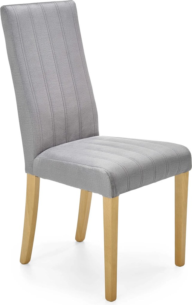 Velvetowe krzesło na nogach w kolorze dębu miodowego Diego 3