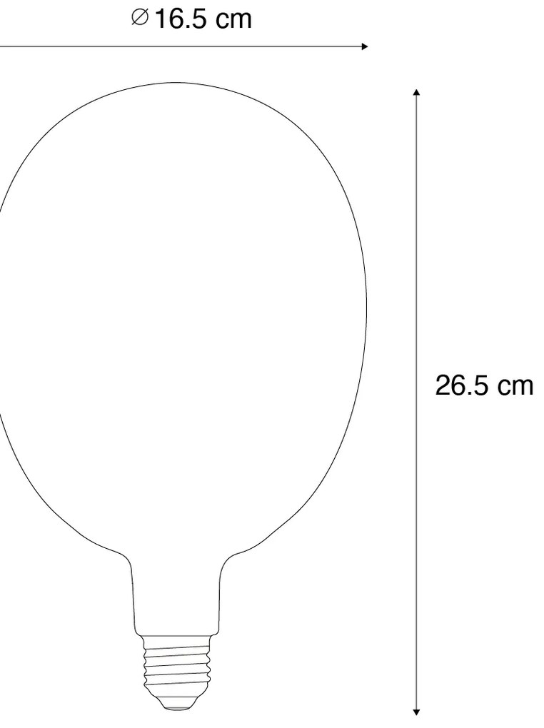 Zestaw 5 ściemnialnych żarówek LED E27 G170 brązowych 4,9W 130 lm 1800K