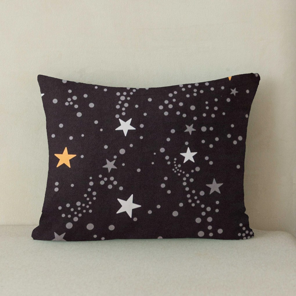 Flanelowa poszewka na poduszkę STELLAR 40x50 cm, ciemnoszara