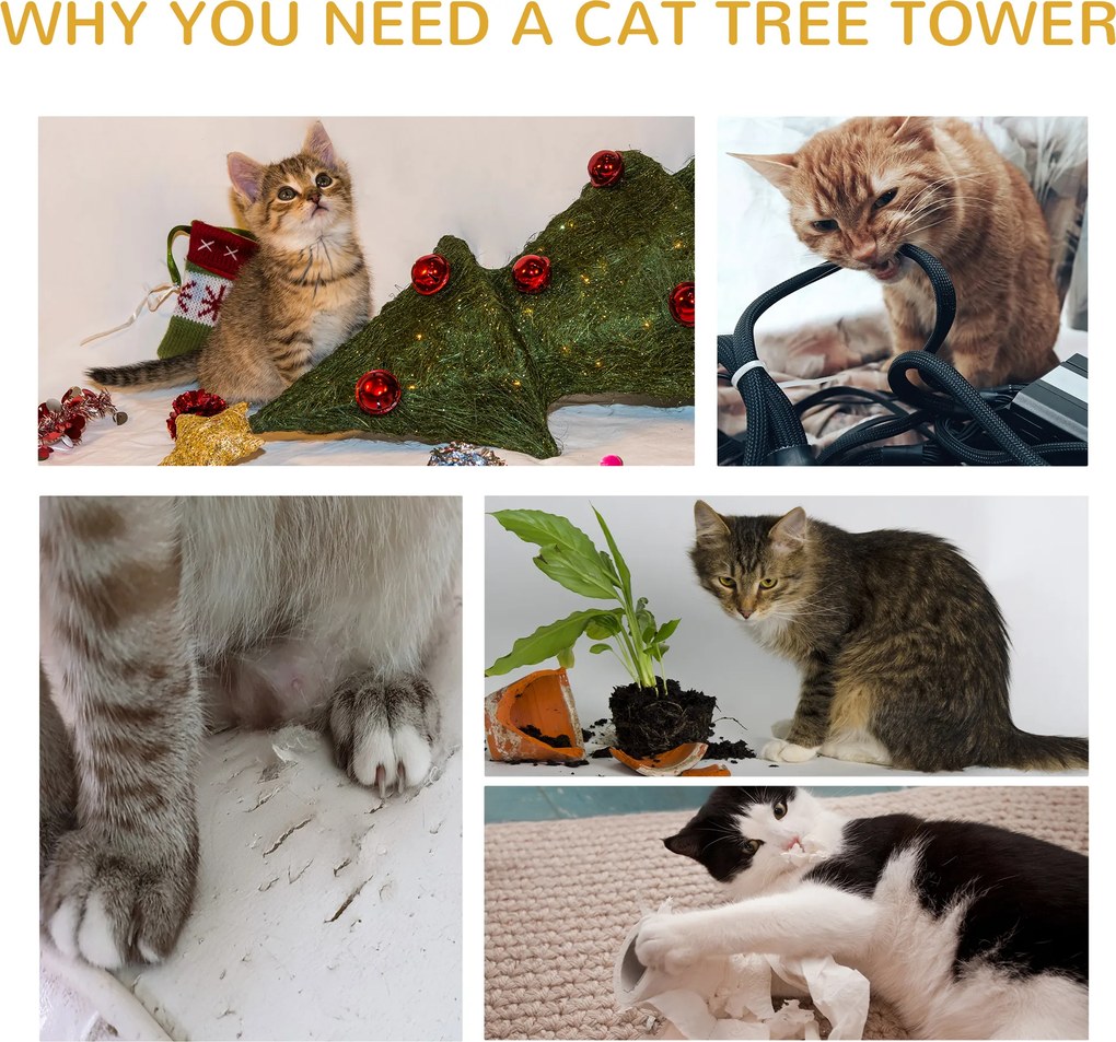 PawHut drapak dla kota wymiary 45x45x91 cm jasnoniebieski plusz i sizal | Aosom PL