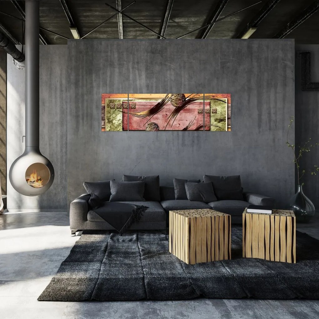 Abstrakcyjny obraz (170x50 cm)
