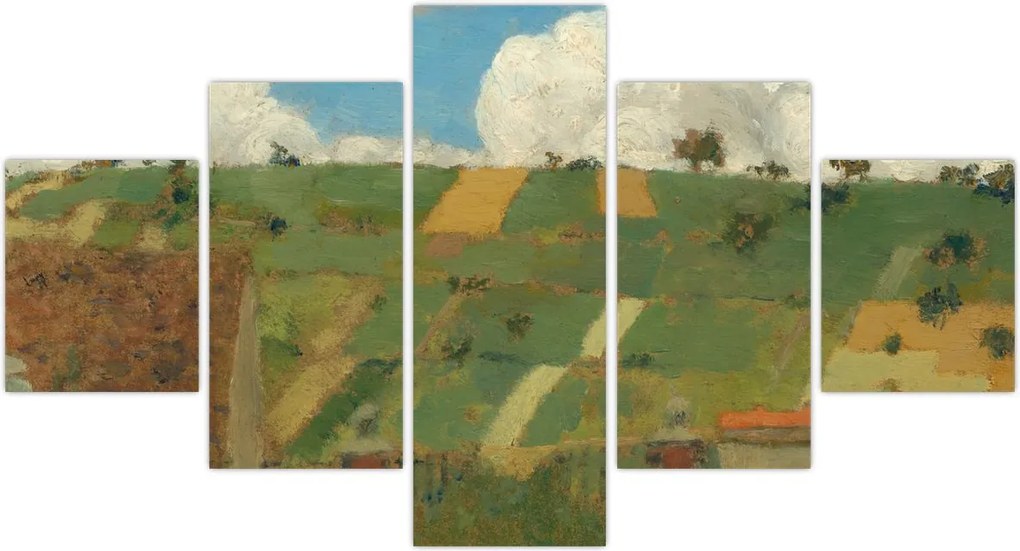 Obraz - Edouard Vuillard, Landscape of the Ile de France, reprodukcje (125x70 cm)